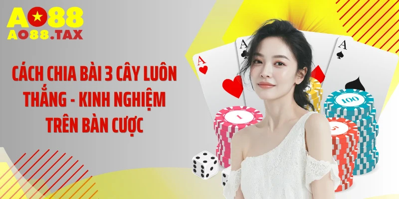 Cách chia bài 3 cây luôn thắng - Kinh nghiệm trên bàn cược